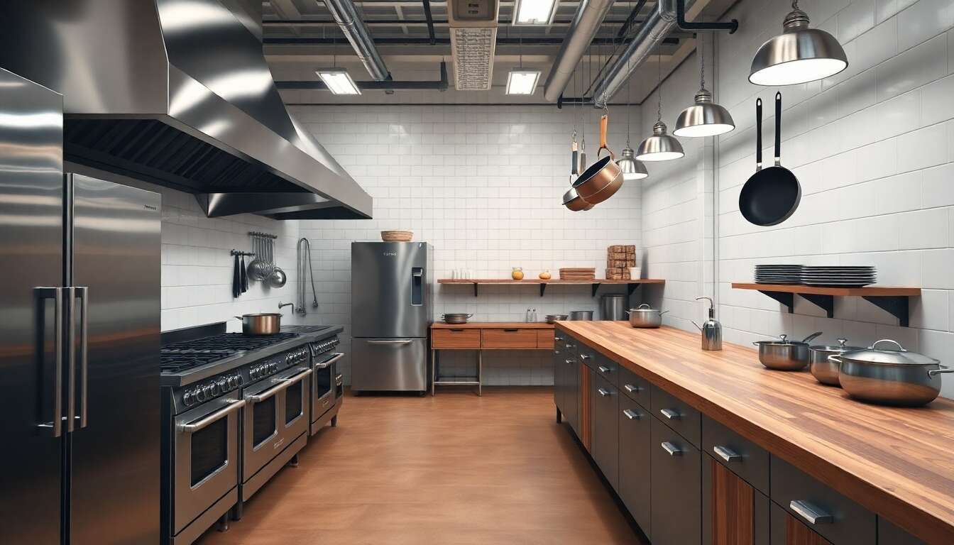 Une véritable cuisine industrielle : créez un espace pratique et stylé
