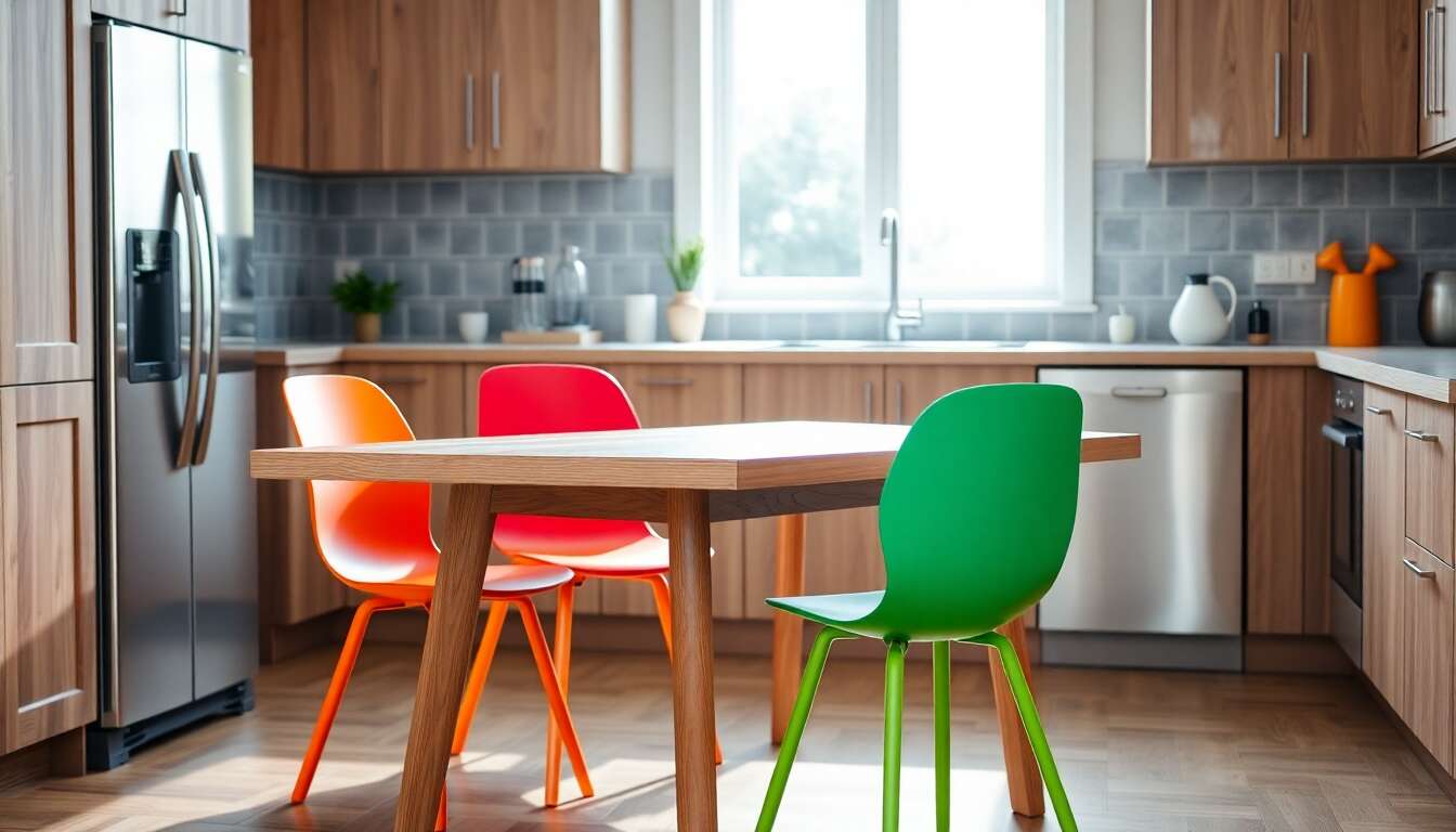 4 chaises colorées pour égayer votre cuisine