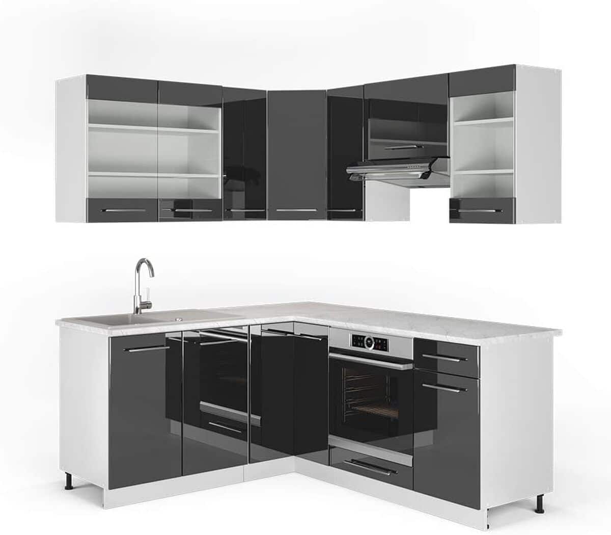 Test Vicco Cuisine en Angle Fame-Line : design sans plan de travail