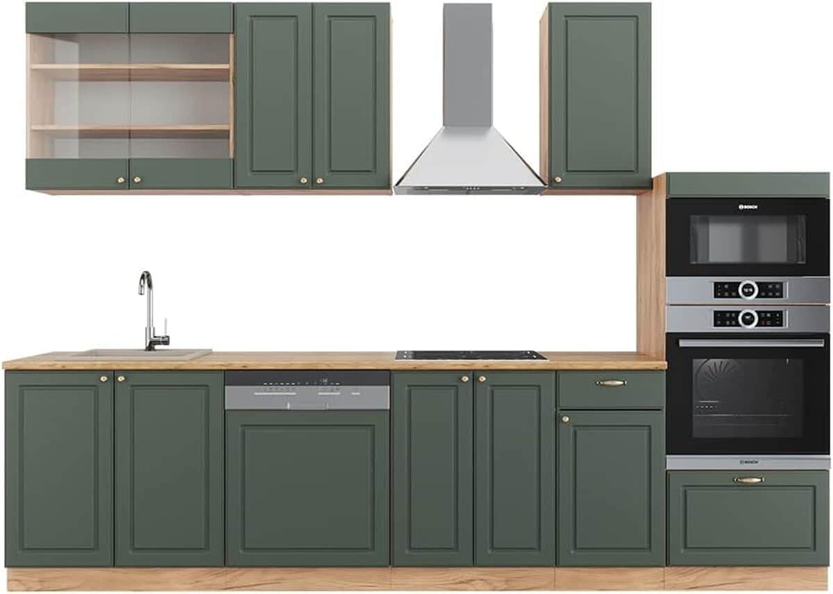 Test : vicco Cuisine Fame-Line, design chêne vert et doré