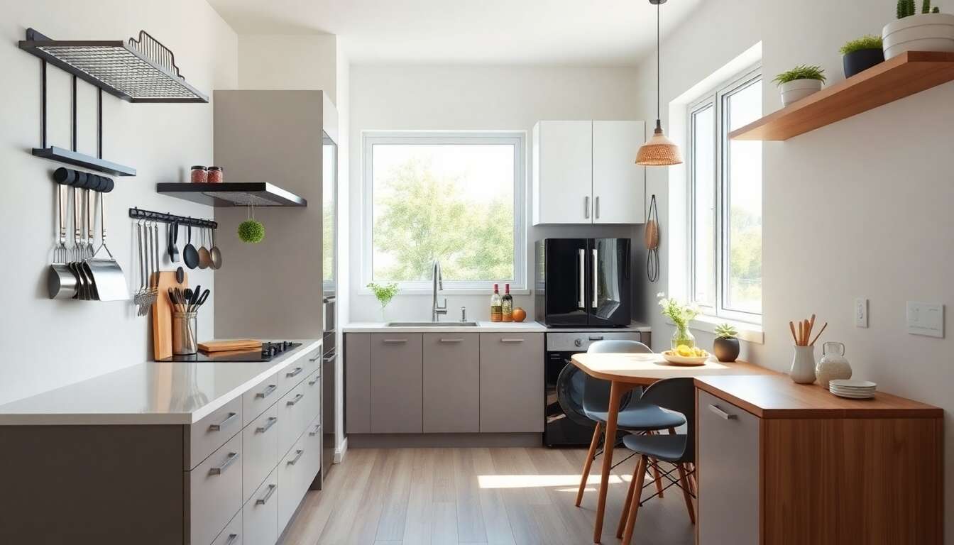 Optimiser l'espace dans une petite cuisine : astuces pratiques