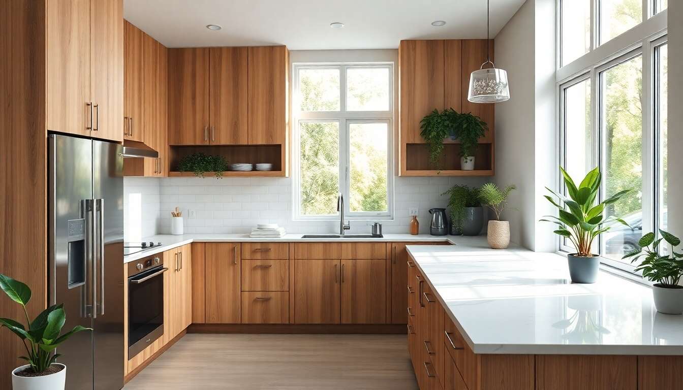 Comment associer une cuisine en bois clair ?