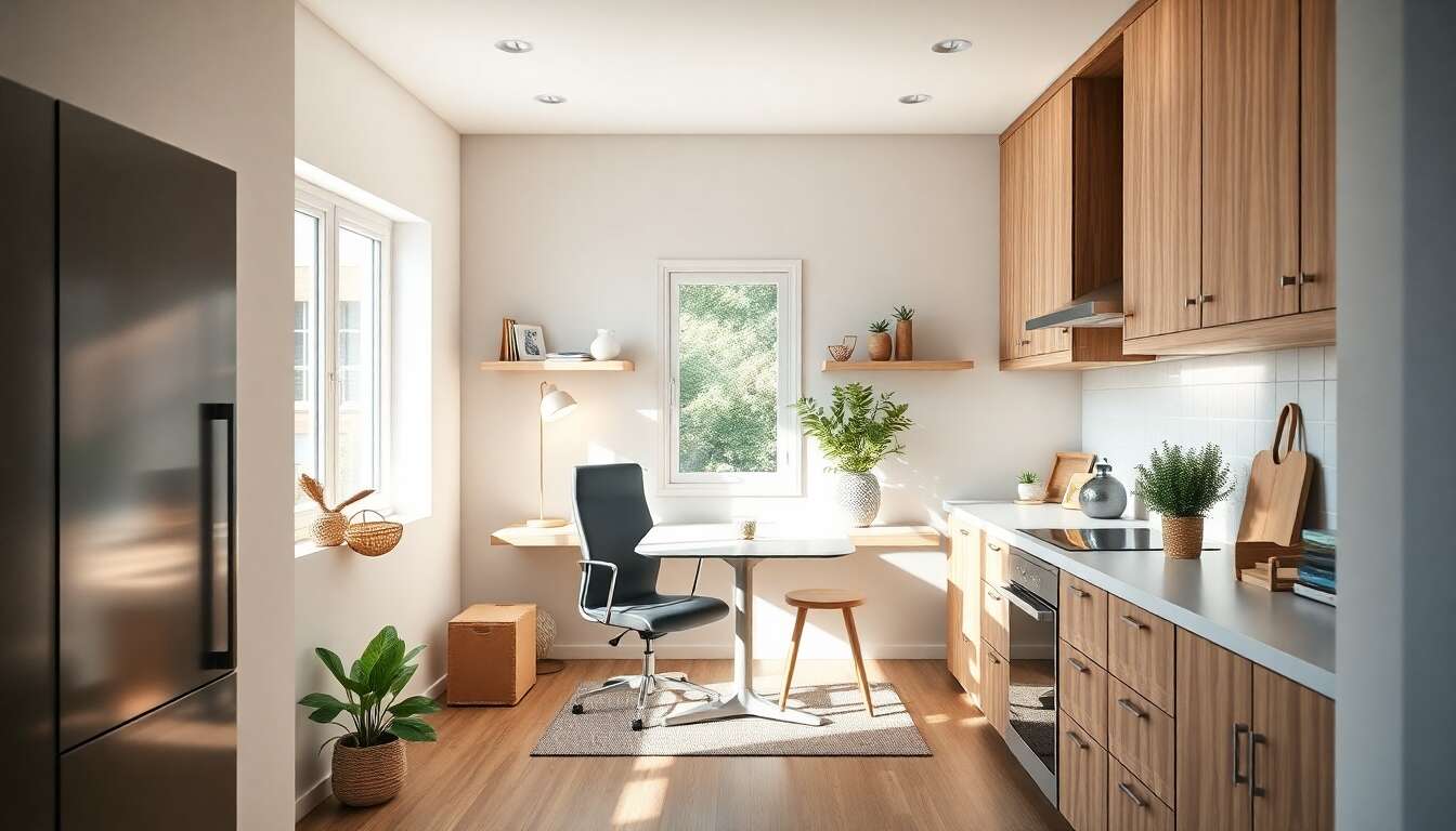 Aménager un coin bureau dans sa cuisine : astuces pratiques
