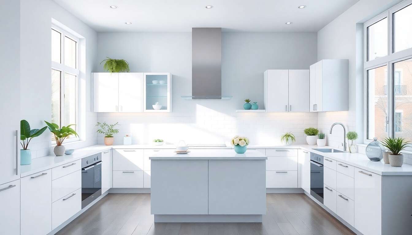 Quelles couleurs choisir pour une cuisine blanche ?