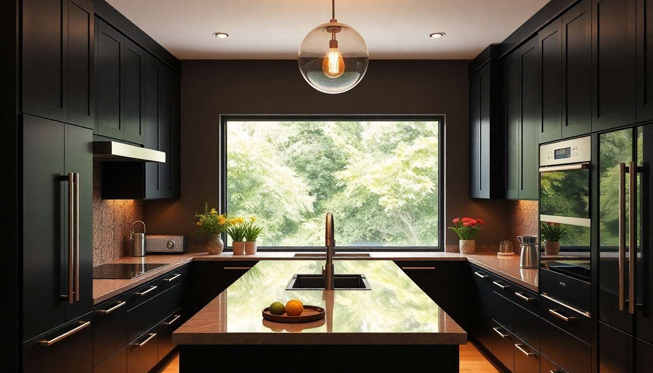 Cuisine noire : une valeur sûre pour votre intérieur