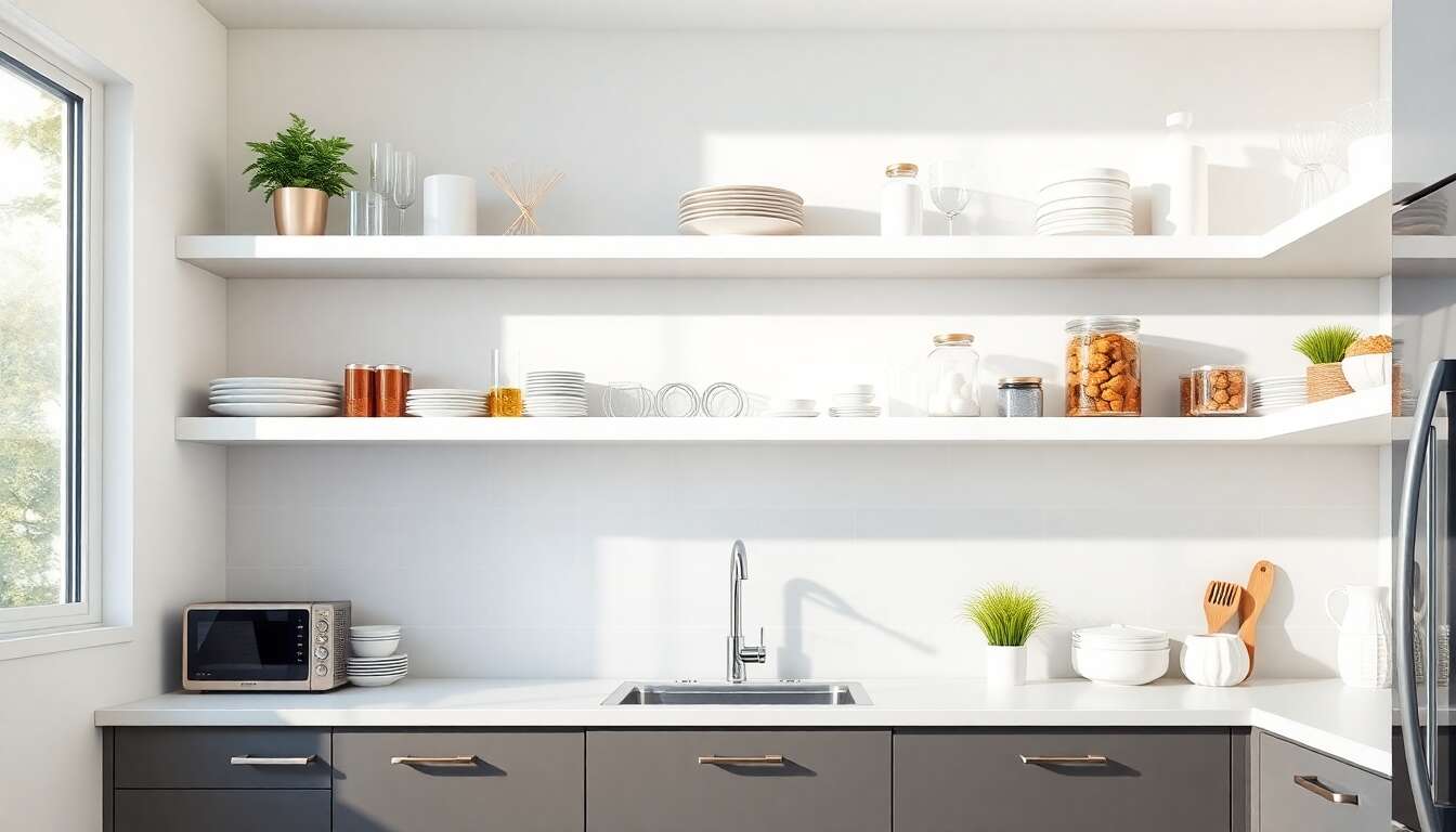 Étagères de cuisine : maximisez votre espace avec style