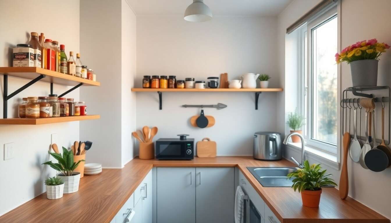 Astuces de rangement pour optimiser une petite cuisine