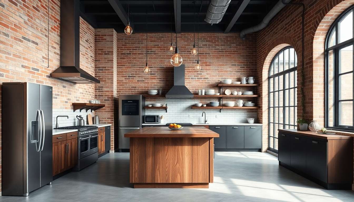 Intégrer le style industriel dans votre cuisine avec élégance