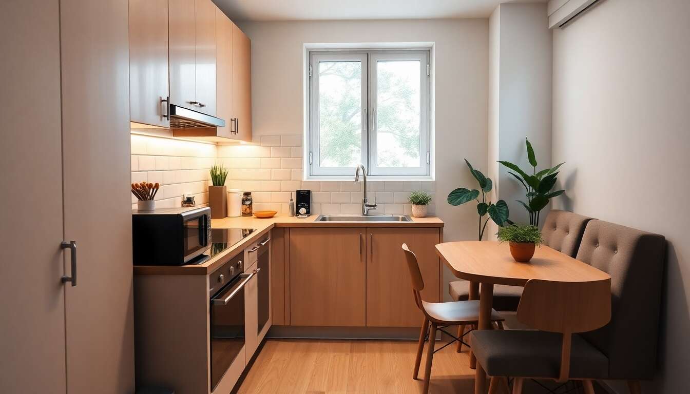 Aménager une cuisine d'angle dans un petit espace : astuces et conseils pratiques