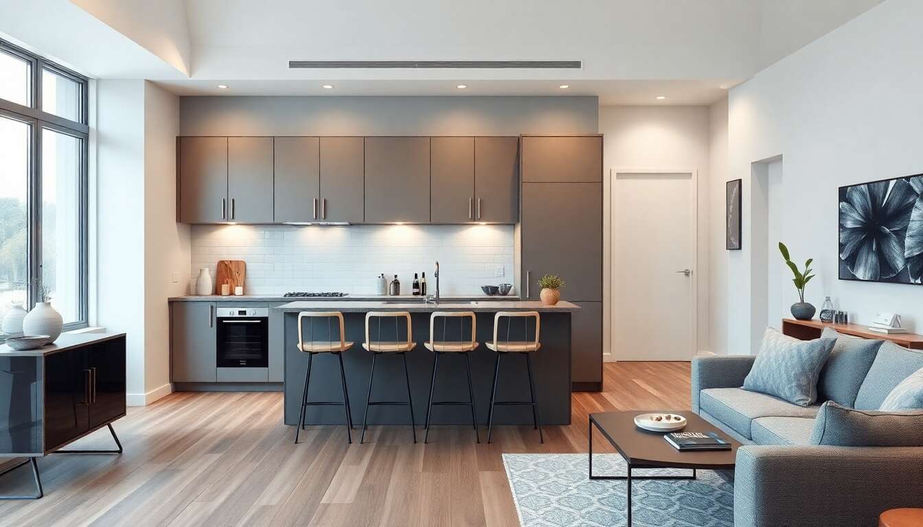 Astuces pour aménager une petite cuisine ouverte sur salon