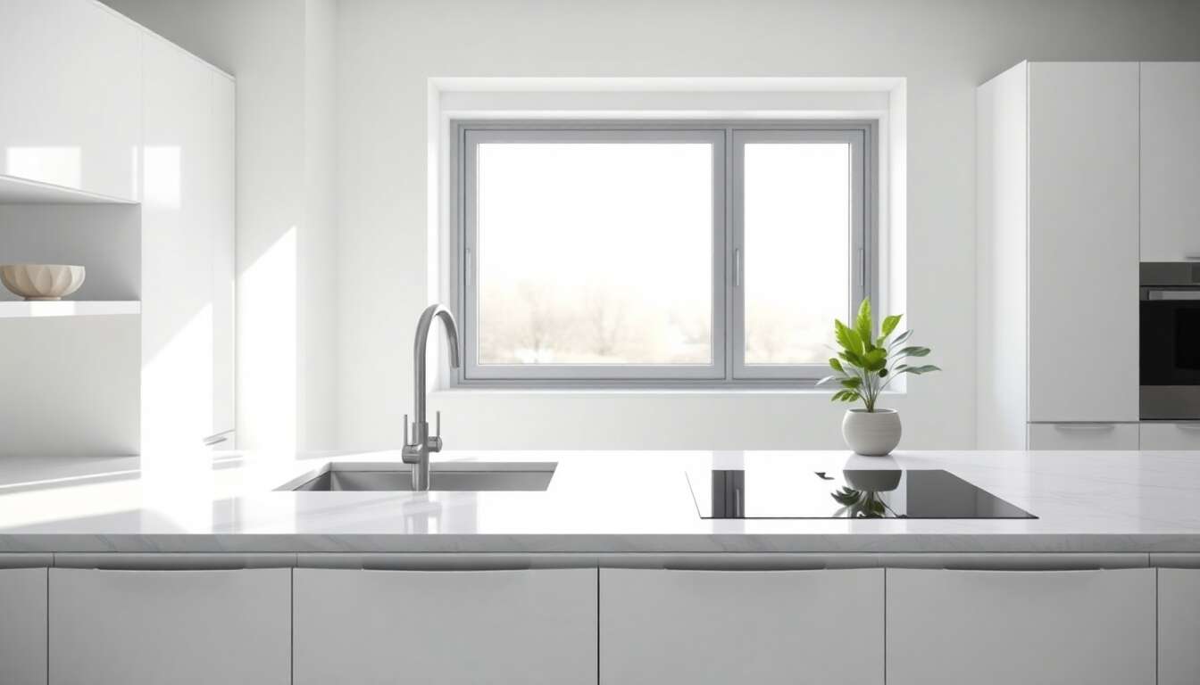 Optimisation de l'espace : une cuisine épurée