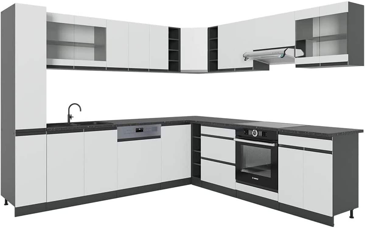Test de la cuisine Vicco R-Line en angle : élégance compacte