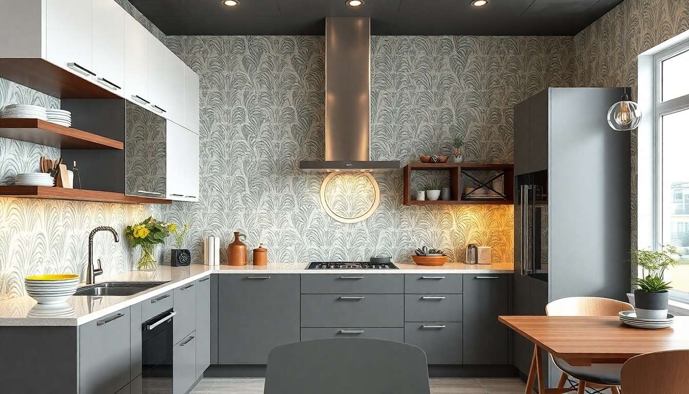 Papier peint : la tendance déco incontournable pour votre cuisine