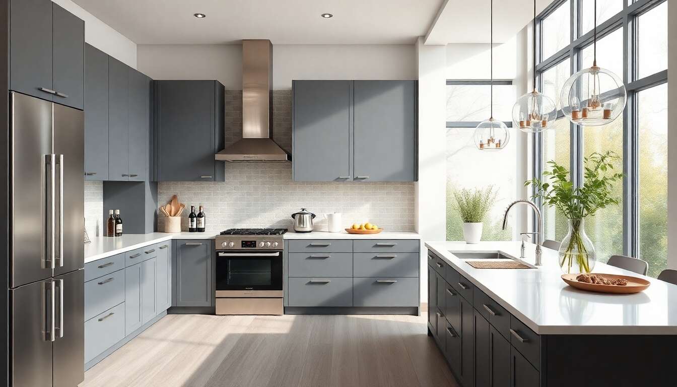 Cuisine grise : une couleur indémodable
