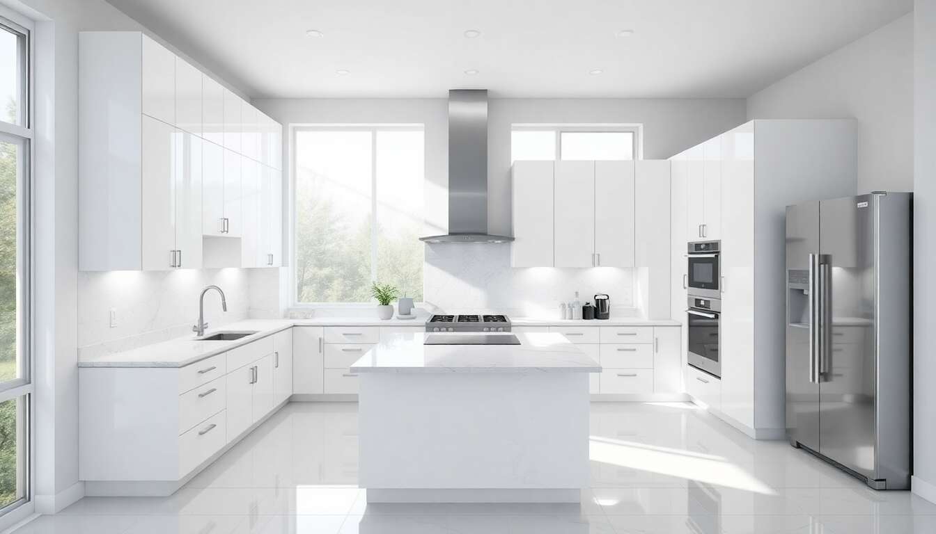 Cuisines blanches : élégance et modernité pour votre intérieur