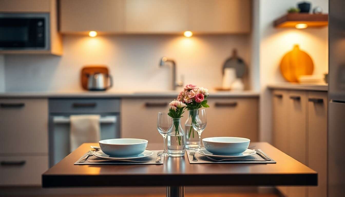 Table tête-à-tête dans la cuisine : idées et conseils