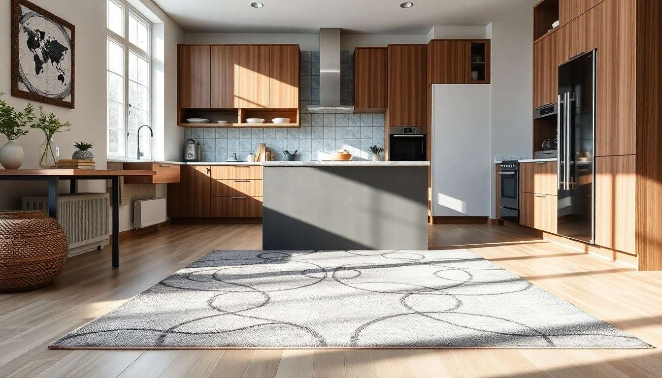 Tendance déco : le tapis s'invite dans la cuisine