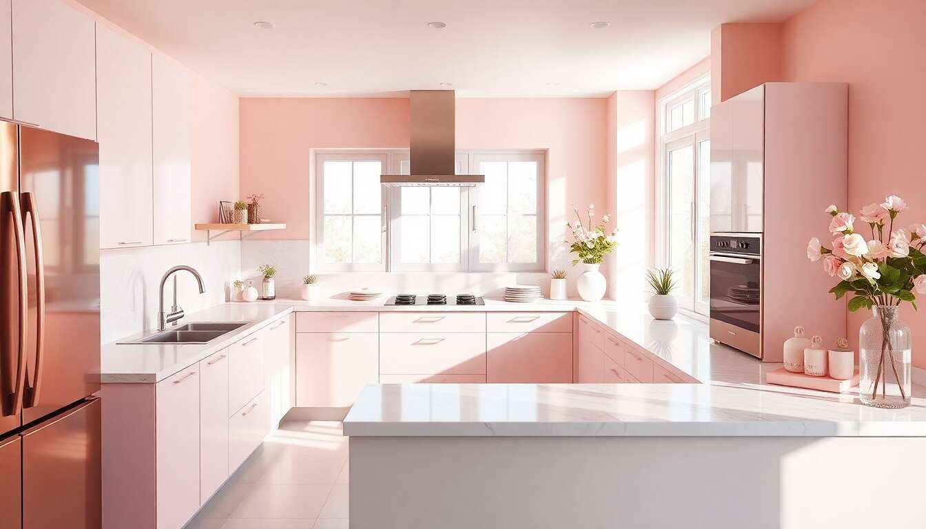 Cuisine rose : inspiration et idées déco