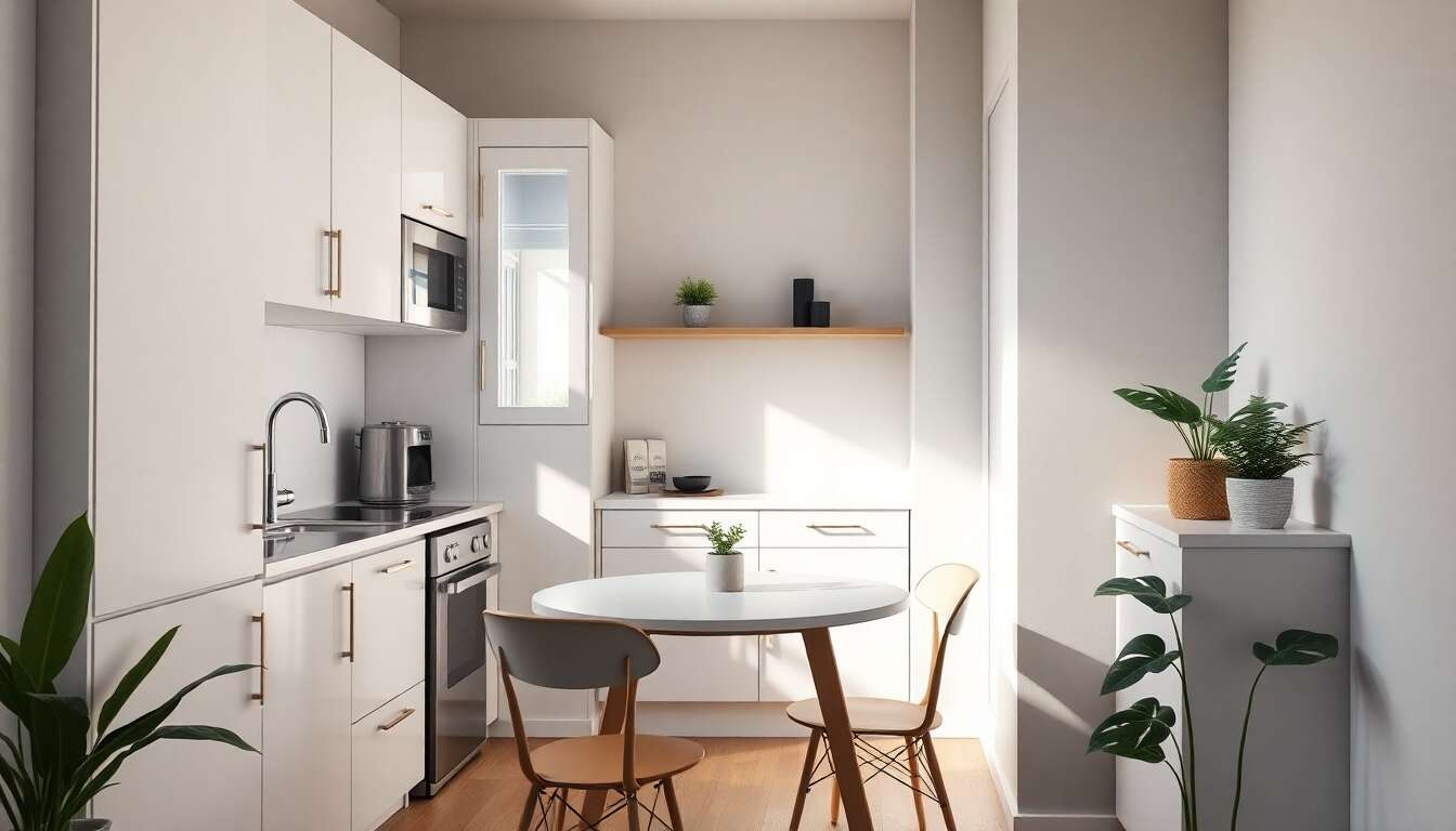 Astuces pour aménager une vraie cuisine dans un petit studio