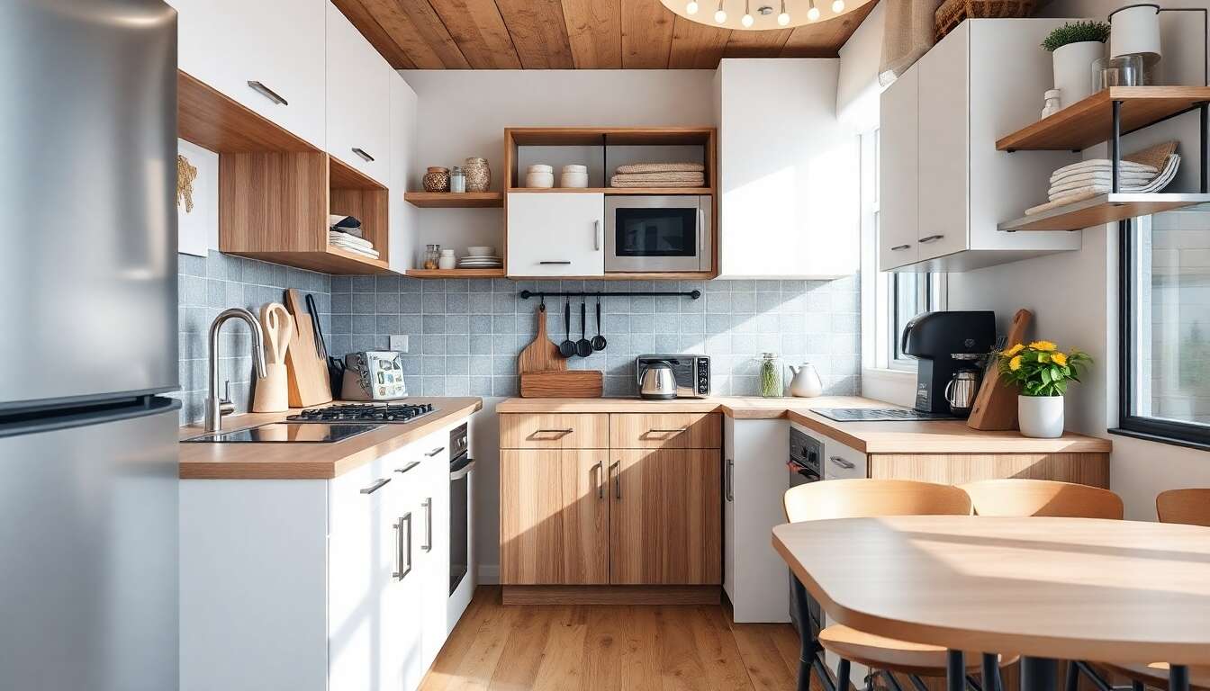 Meubles pour optimiser l'aménagement d'une petite cuisine