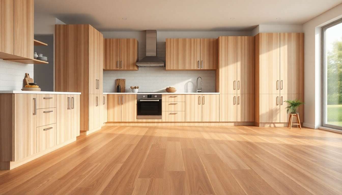Quel sol choisir pour une cuisine en bois clair ?