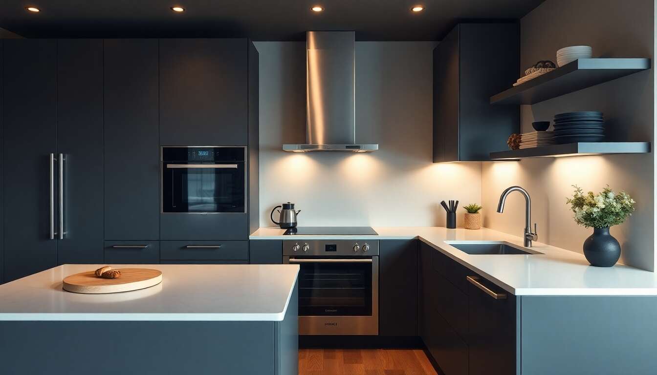 Cuisines mates : élégance et modernité