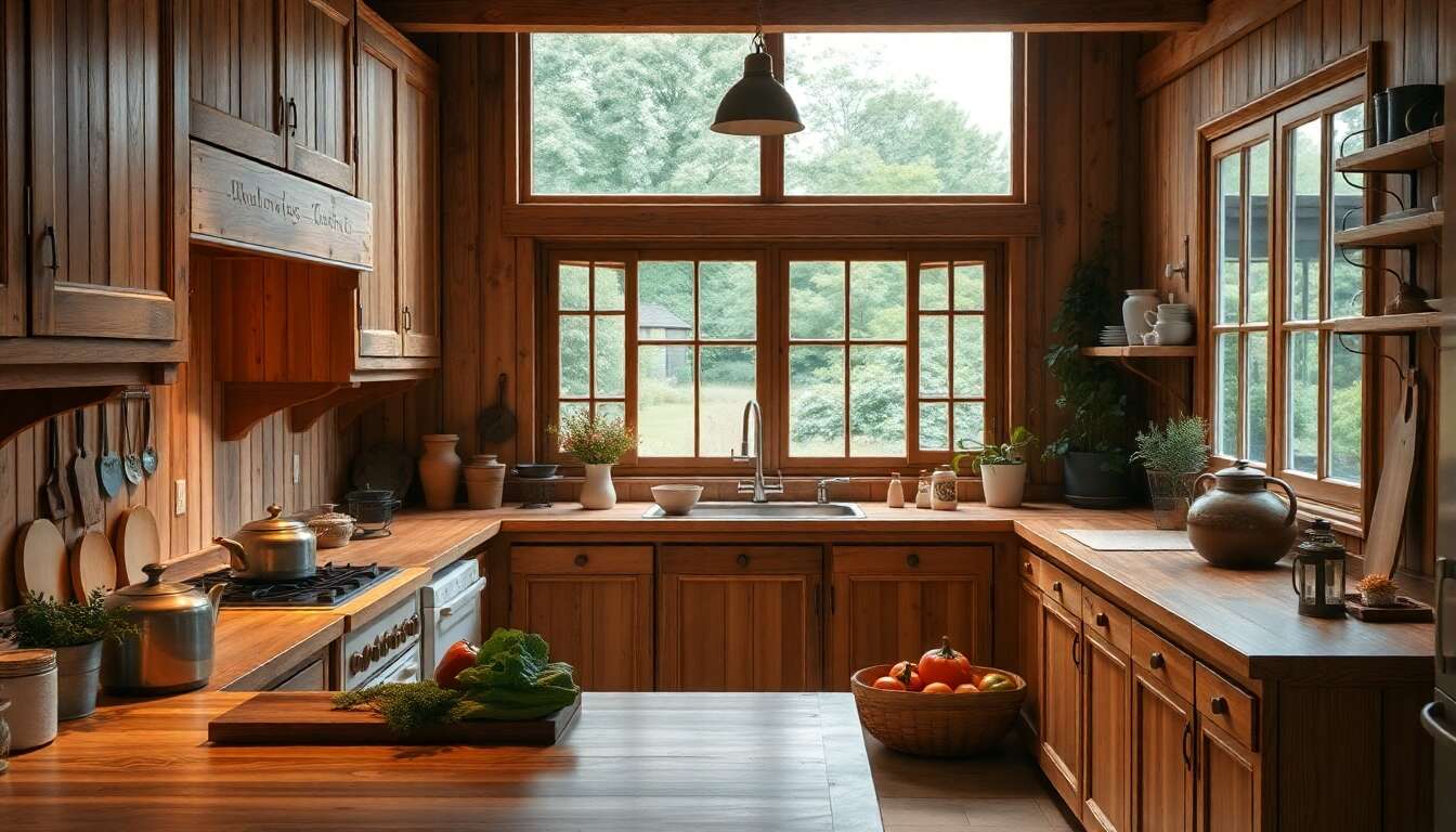 Cuisines en bois : charme et authenticité