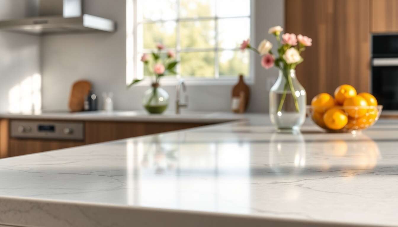 Plan de travail en quartz : avantages et conseils