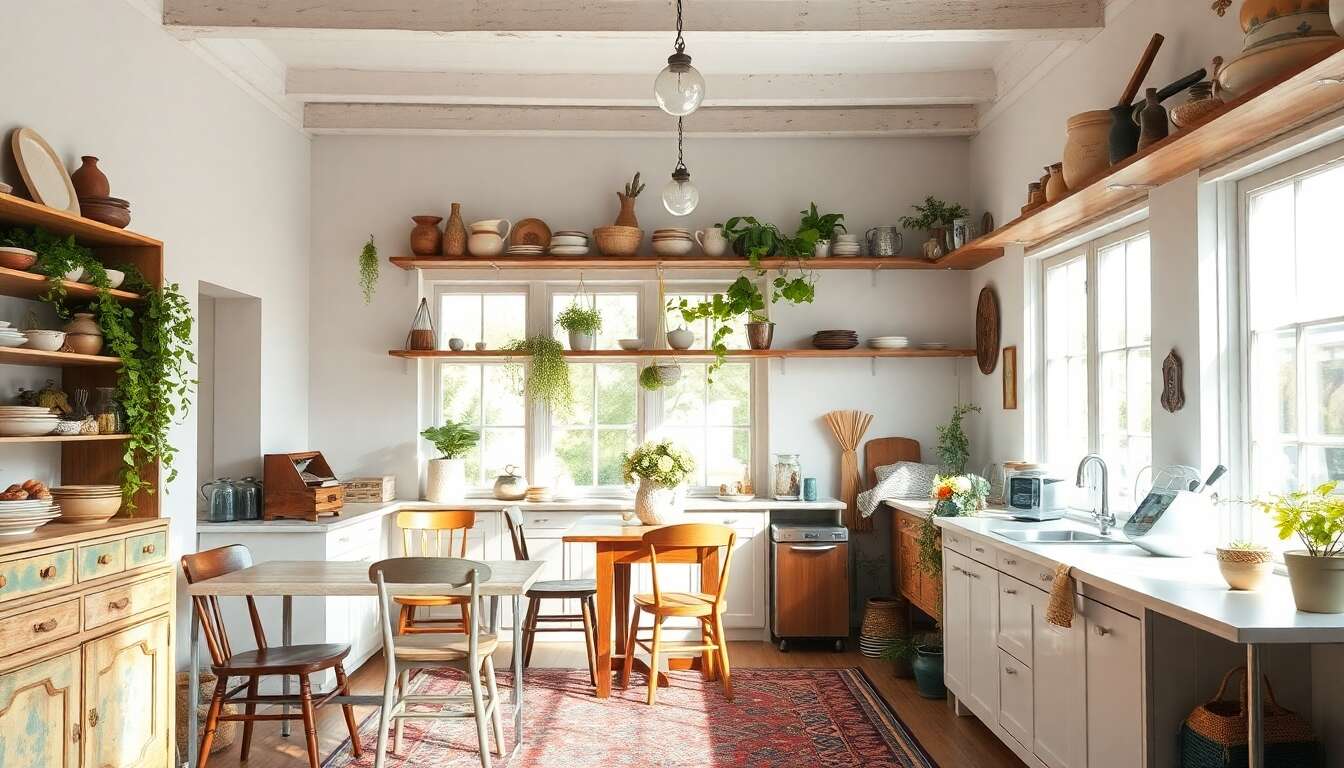 Choisir les meubles pour une ambiance boh&egrave;me conviviale