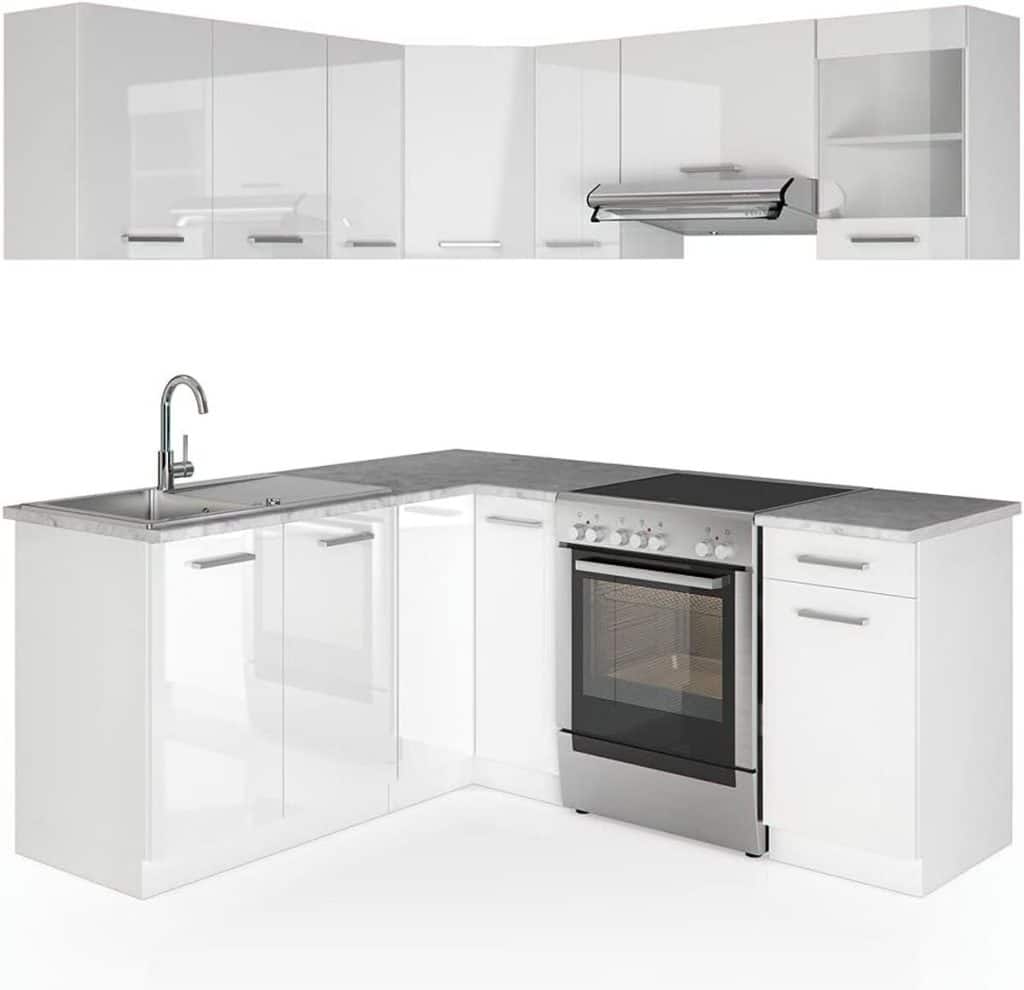 Test cuisine Vicco Rick : élégance compacte 187x167 cm