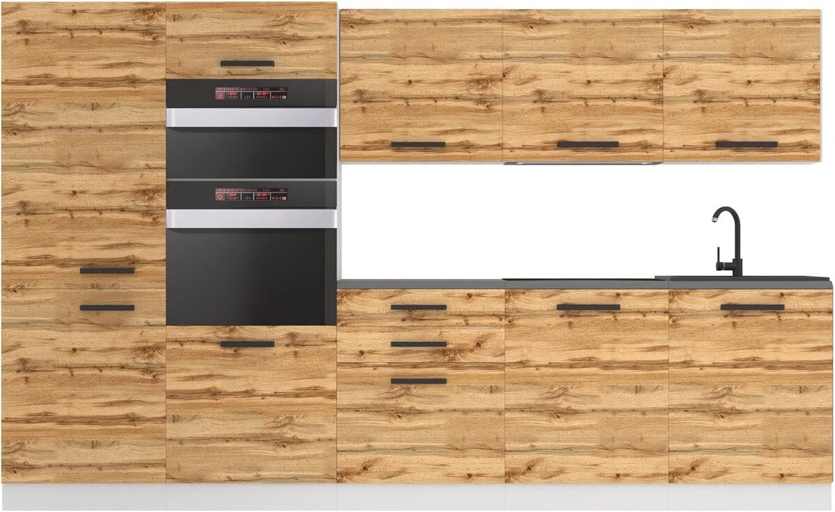 Test : cuisine Belini complète 300 cm, chêne wotan