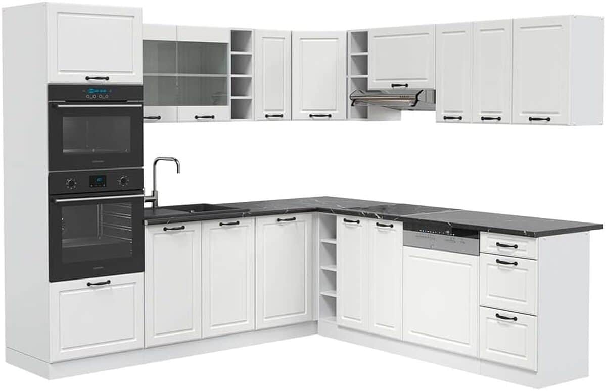 Test : cuisine en angle Vicco R-Line blanche 237 x 247 cm