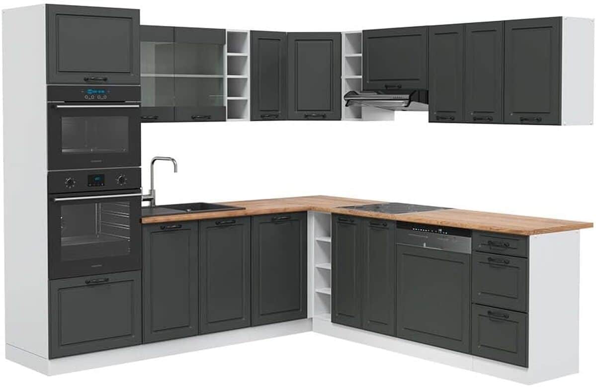 Test de la cuisine Vicco R-Line : design anthracite et blanc
