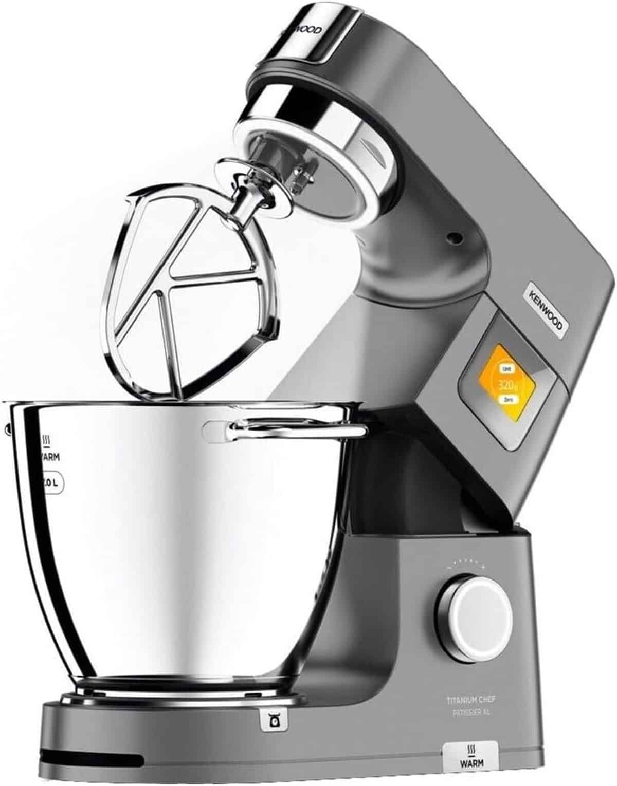 Test du robot Kenwood Titanium Chef Patissier XL argenté