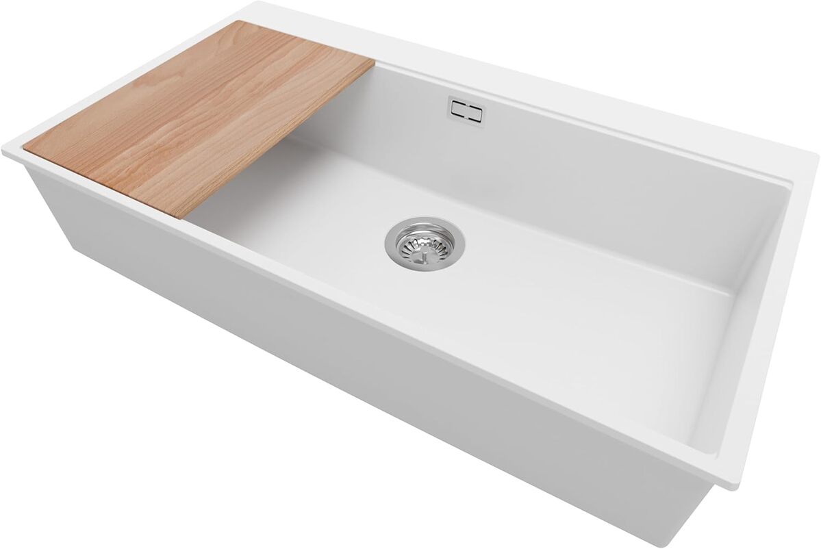 Test : évier Primagran Oslo en granit blanc 88x50cm