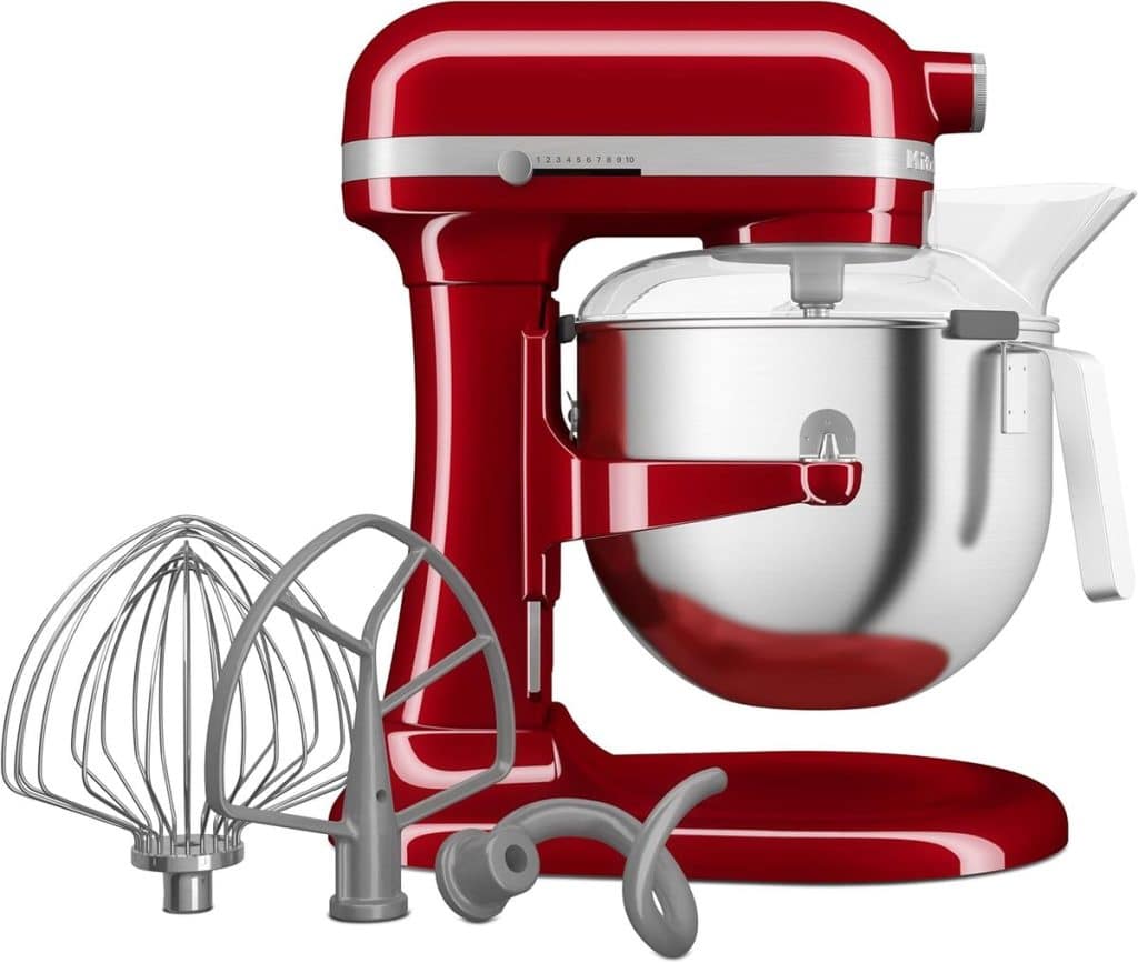 Test du robot pâtissier KitchenAid Heavy Duty 6, 6L rouge empire