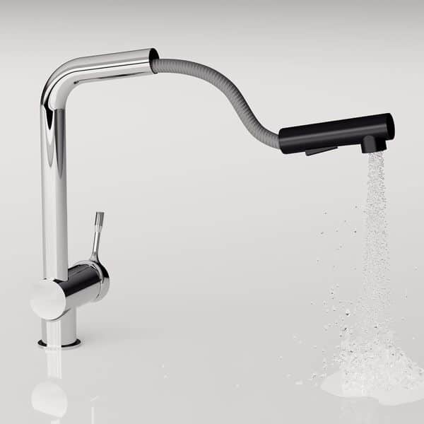 Ideal Standard – Ceralook Mitigeur d'évier à bec haut orientable et extractible 2 fonctions Chromé