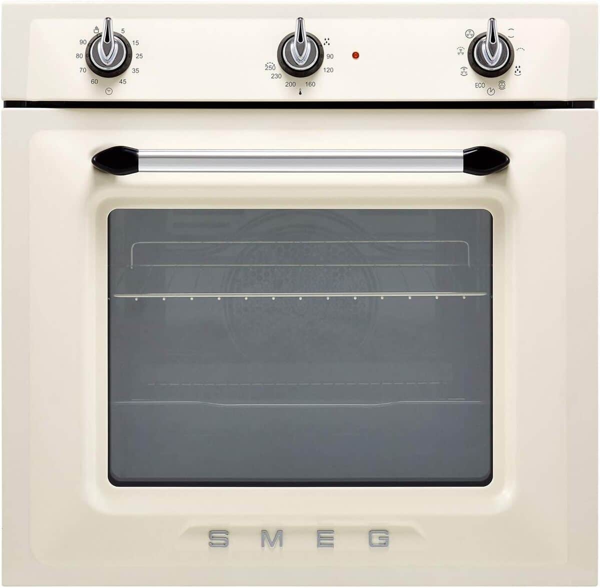 Test du four encastrable Smeg SF6905P1 : multifonction et design crème