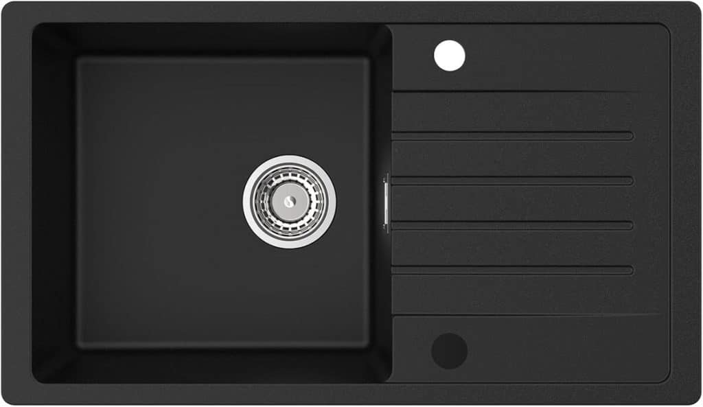 Test : évier de cuisine Cecipa granit réversible 78x45 cm noir
