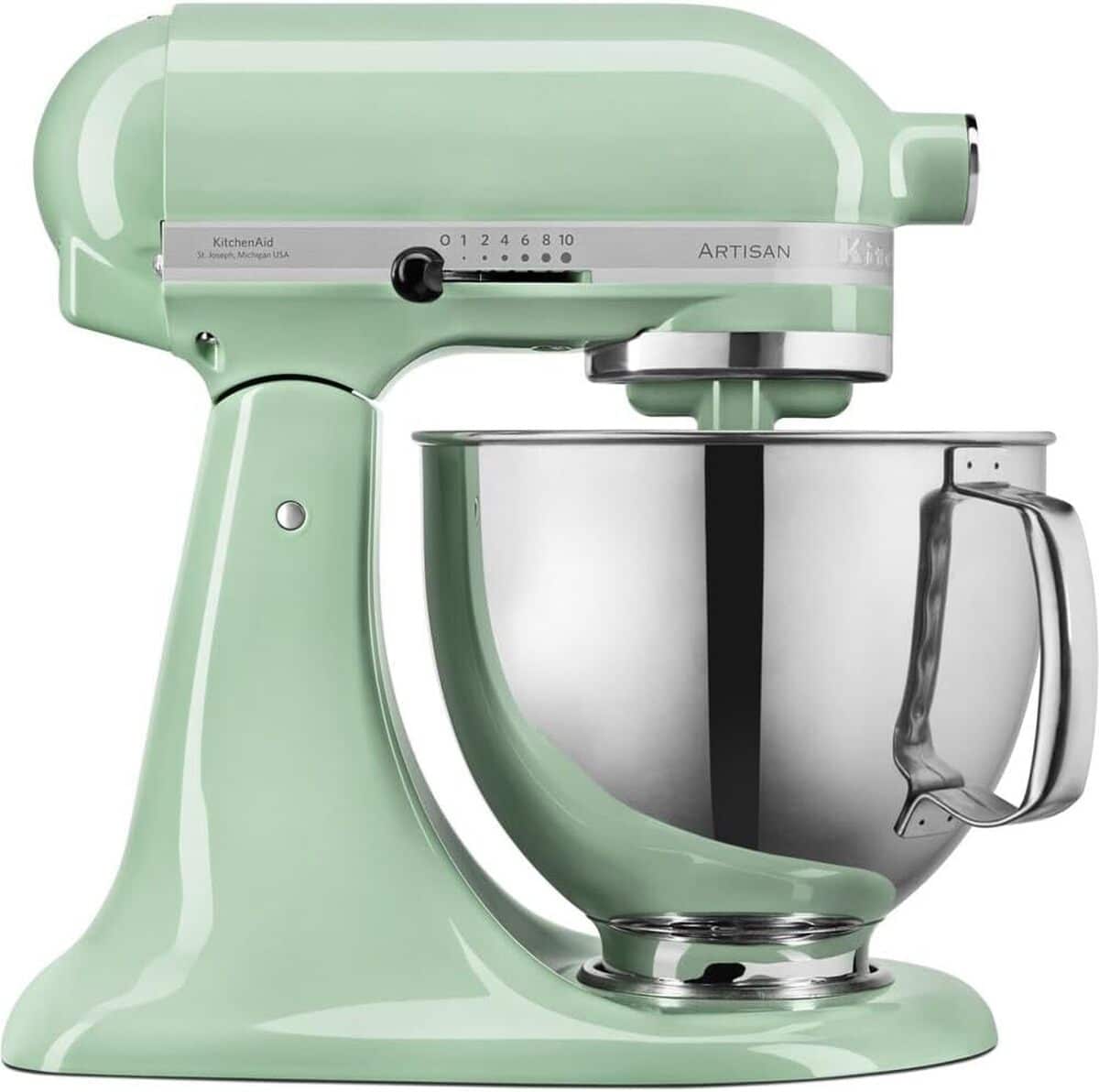 Test KitchenAid Artisan : robot pâtissier multifonctions couleur pistache