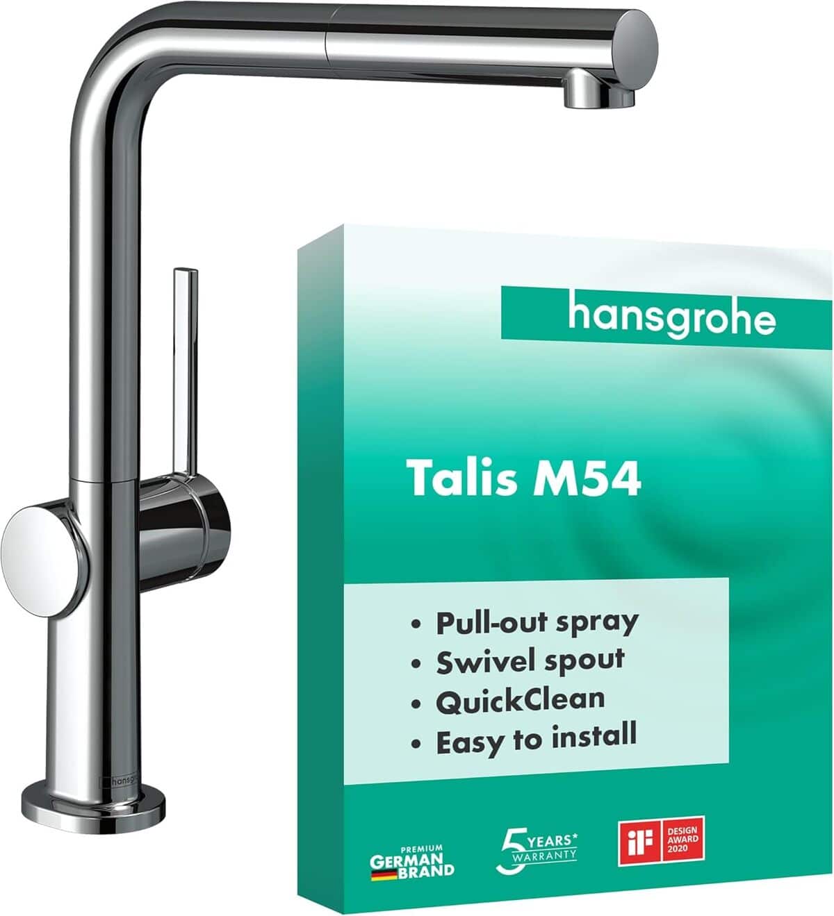 Test : mitigeur de cuisine hansgrohe Talis M54 avec douchette extractible