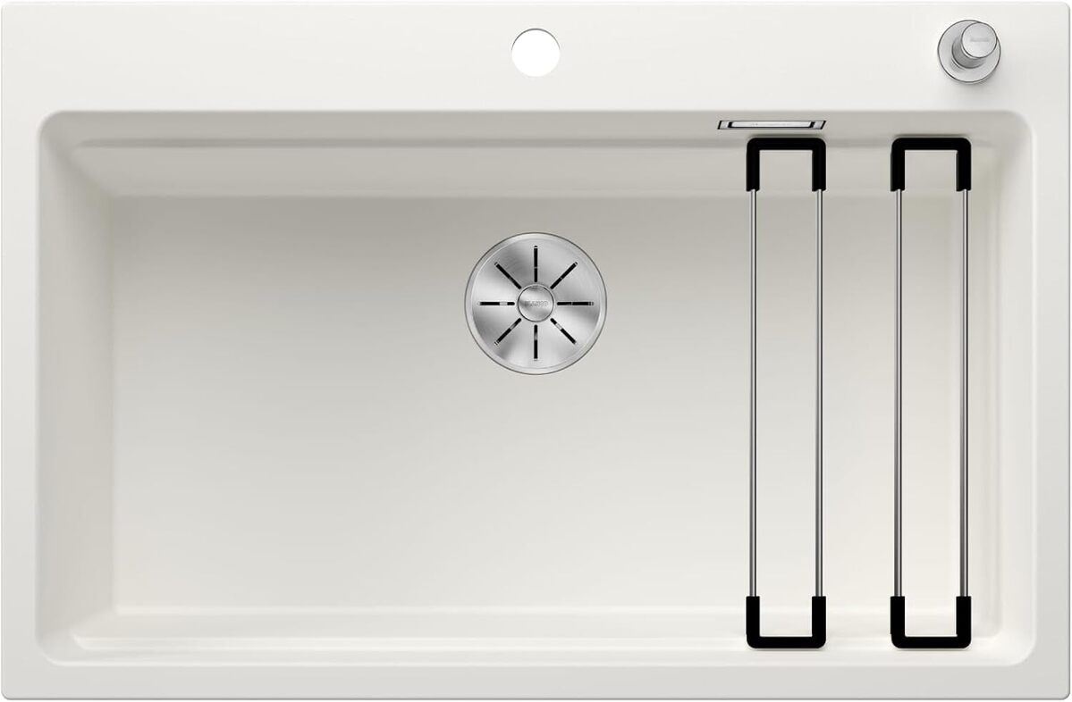 Test de l'évier Blanco Etagon 8 en silgranit blanc