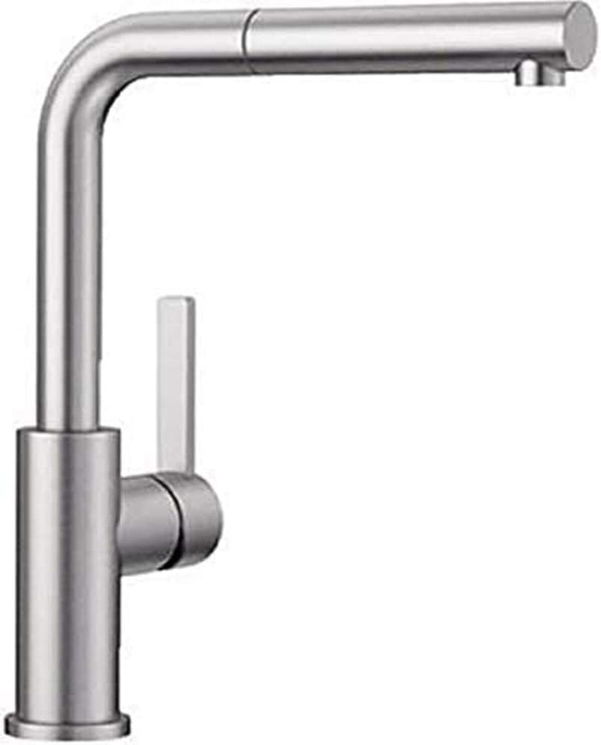 Test du robinet Blancó Lanora-S : acier inox à bec extractible