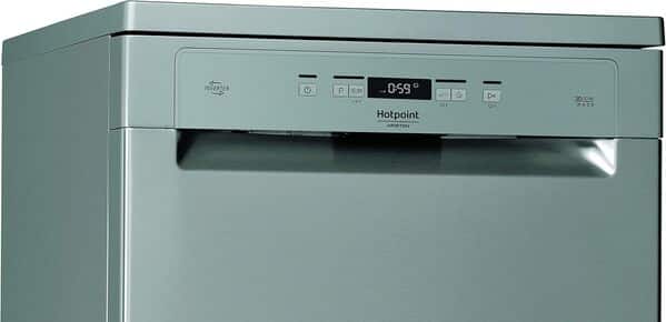 Hotpoint HFC 3C26 CW X, lave-vaisselle vertical, 14 places, troisième panier, inox [Classe énergétique E]