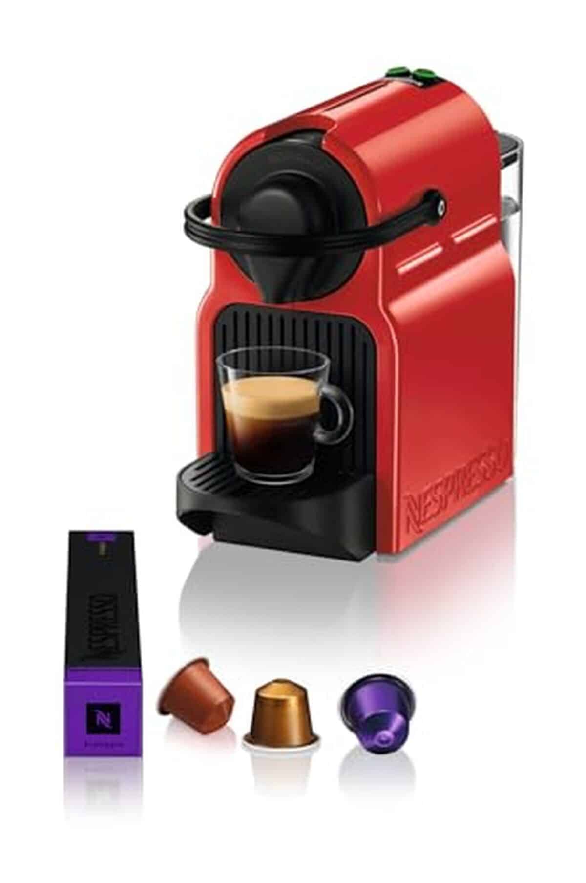 Test de la machine à café Nespresso Krups Inissia rouge