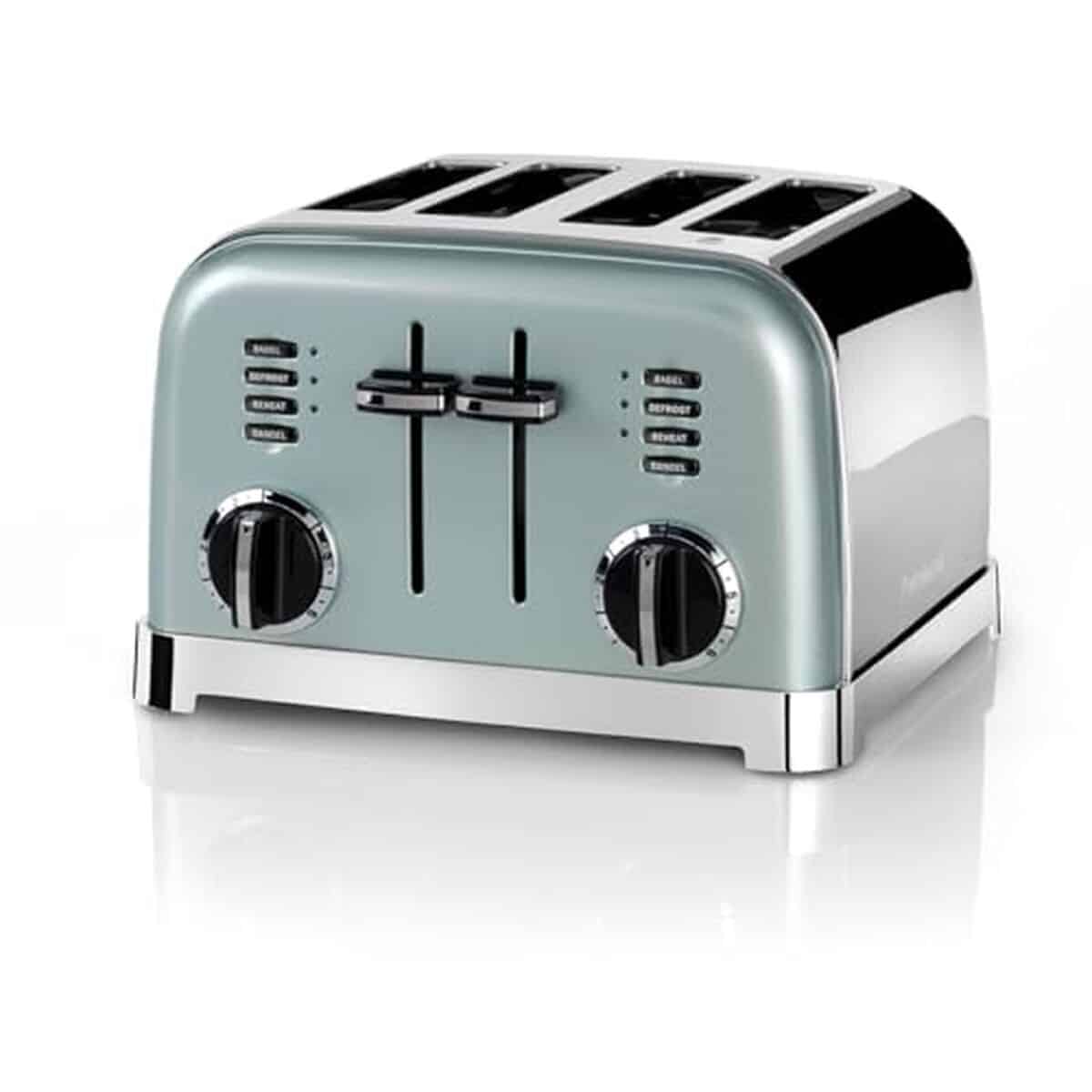 Test du grille-pain Cuisinart 4 tranches pistache : polyvalence et performance