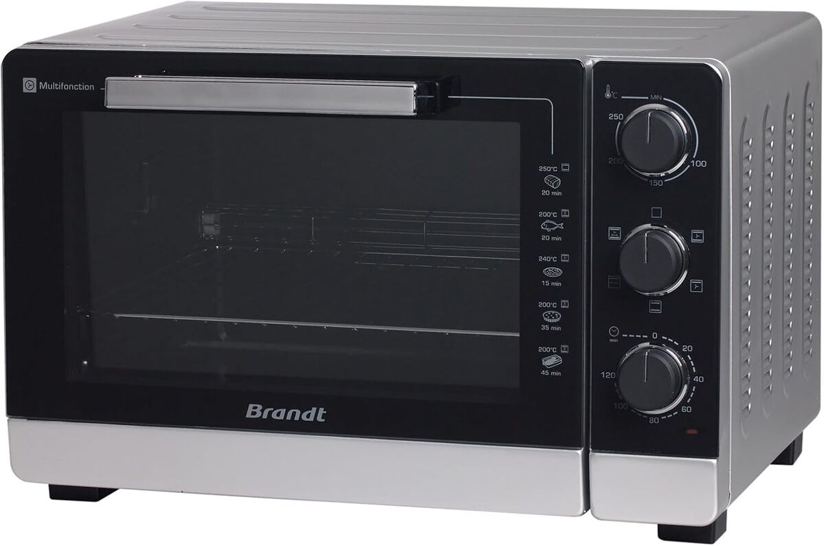 Test du mini four Brandt FC405MS 40L 2100W couleur argentée