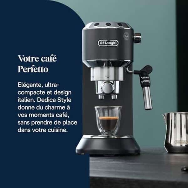 Découvrez notre test complet de la machine à expresso compacte de’Longhi Dedica Style EC685.BK : performance, design et fonctionnalités, tout ce qu'il faut savoir avant d'acheter.