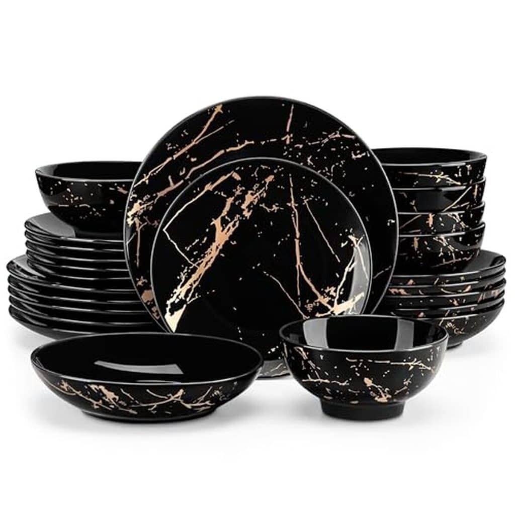 Avis sur le service de table moderne LOVECASA Daphne en porcelaine