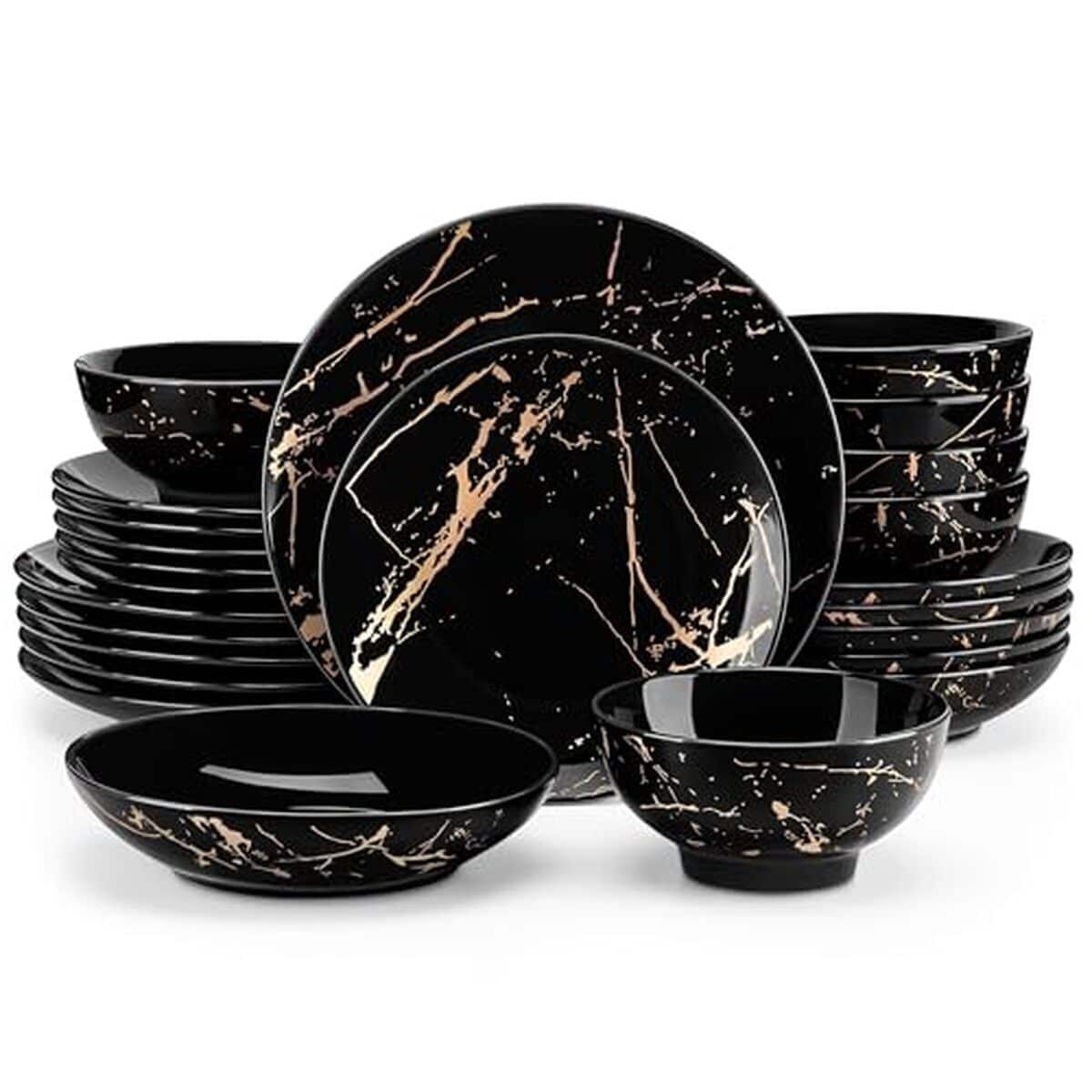 Avis sur le service de table moderne LOVECASA Daphne en porcelaine